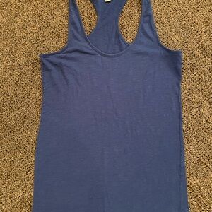 Pink Racerback Tank Top, Size M, Dark Blue